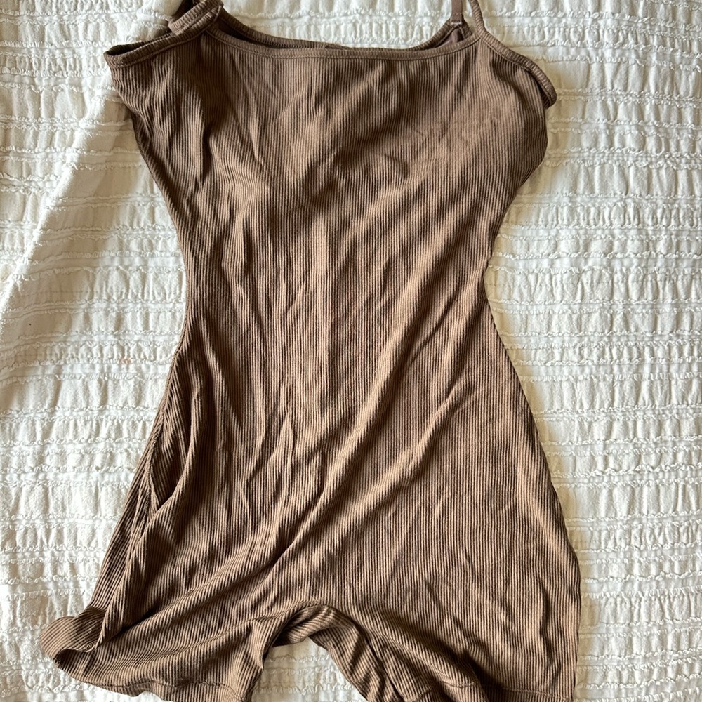 skims brown romper